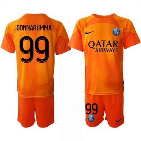 Jalkapallo Pelipaidat/Peliasut Paris Saint-Germain Gianluigi Donnarumma 99 Maalivahti Lasten Vieraspelipaita 2022-23